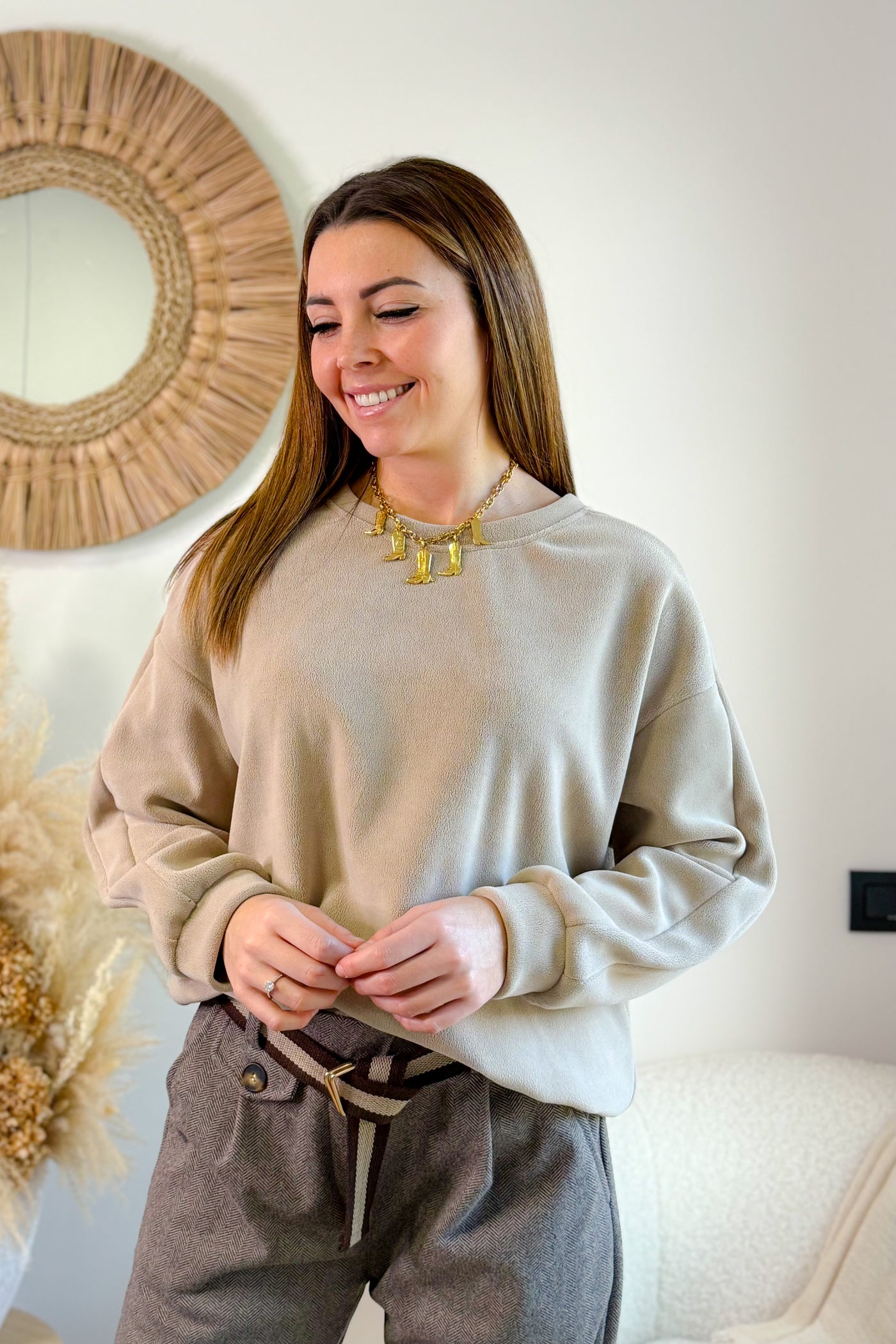 Sweat Nebri En Polar Camel Clair