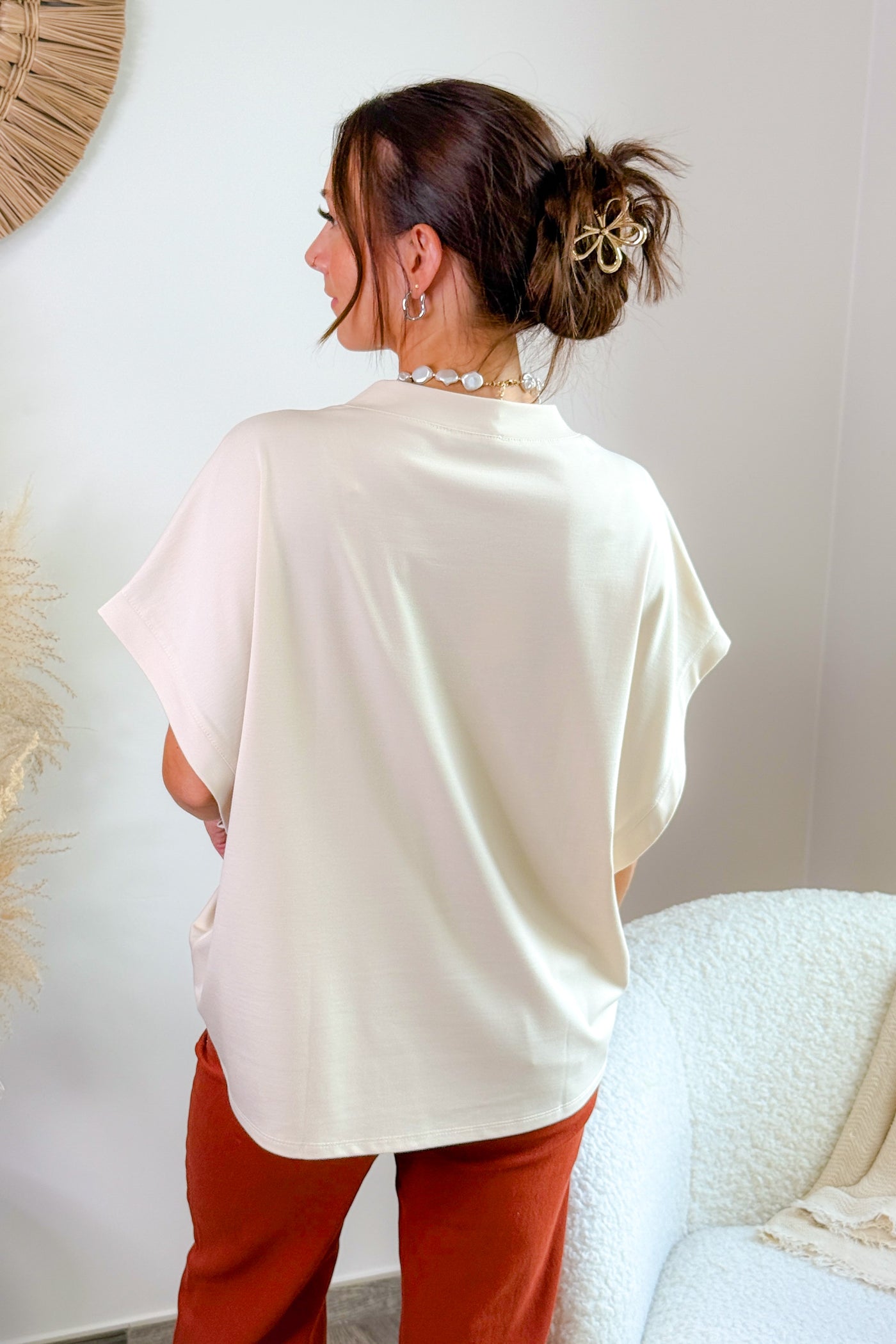 T-Shirt Ample  Aliony Beige (15281385439557)