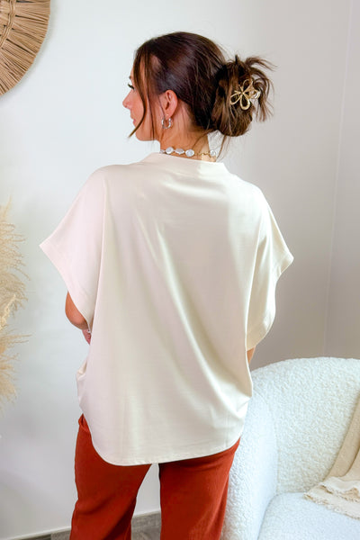 T-Shirt Ample  Aliony Beige (15281385439557)