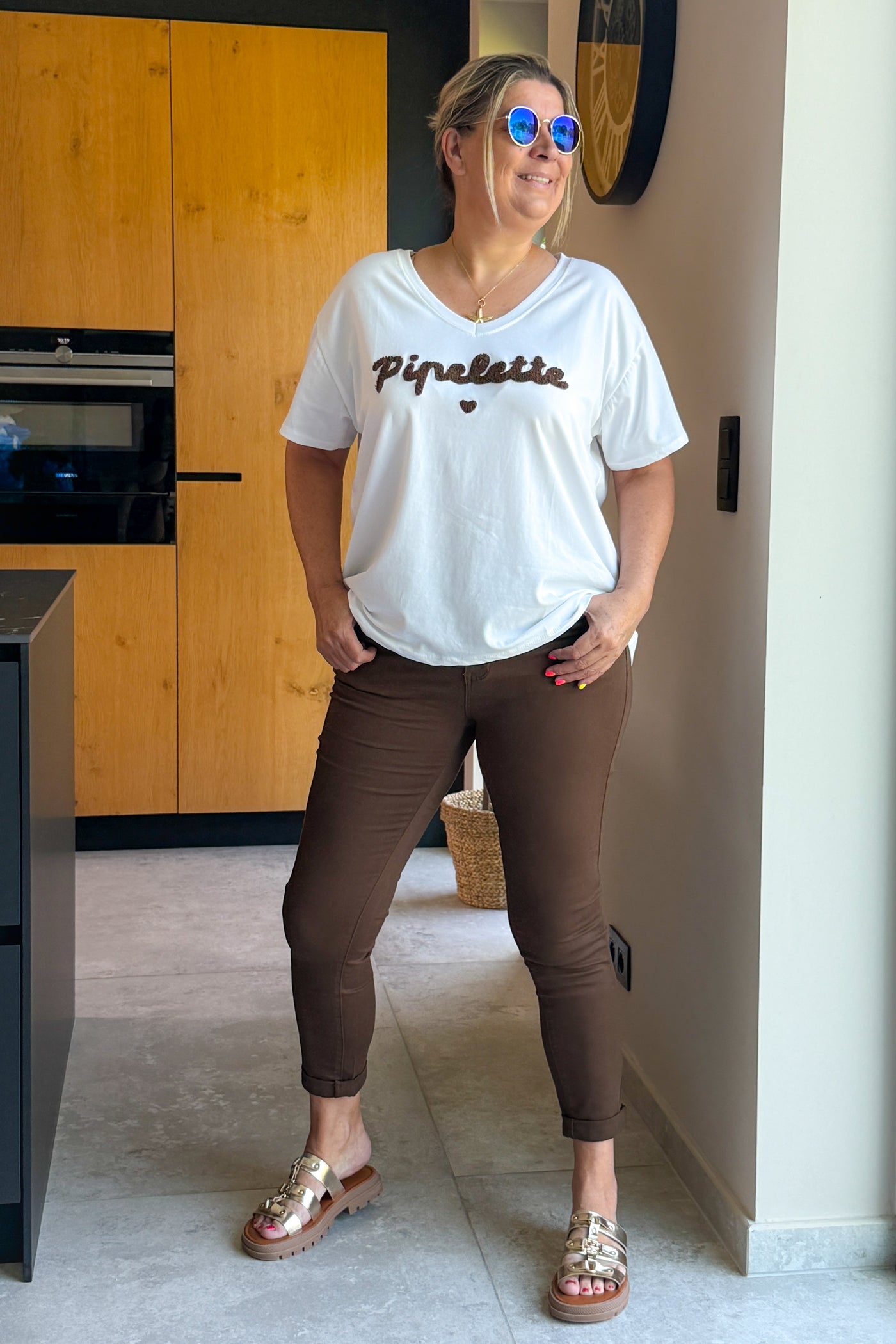 T-Shirt "Pipelette" Choco GT (42/48) (15121262772549) (15121264378181)