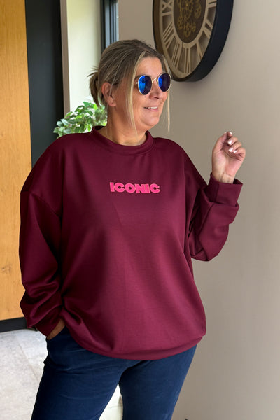 Sweat " Iconic" Bordeaux GT (15353680658757)