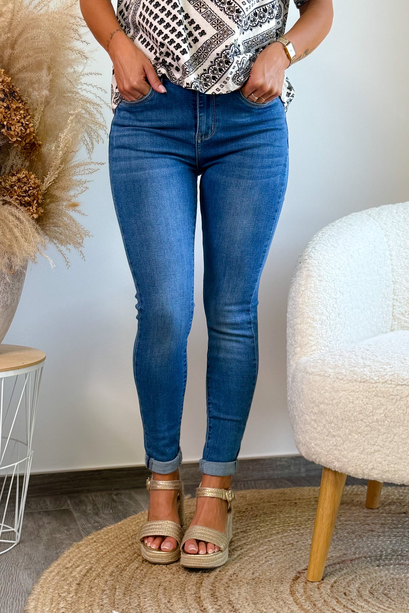 Jeans Slim Nina Carter P078-5 Bleu (15126813245765)