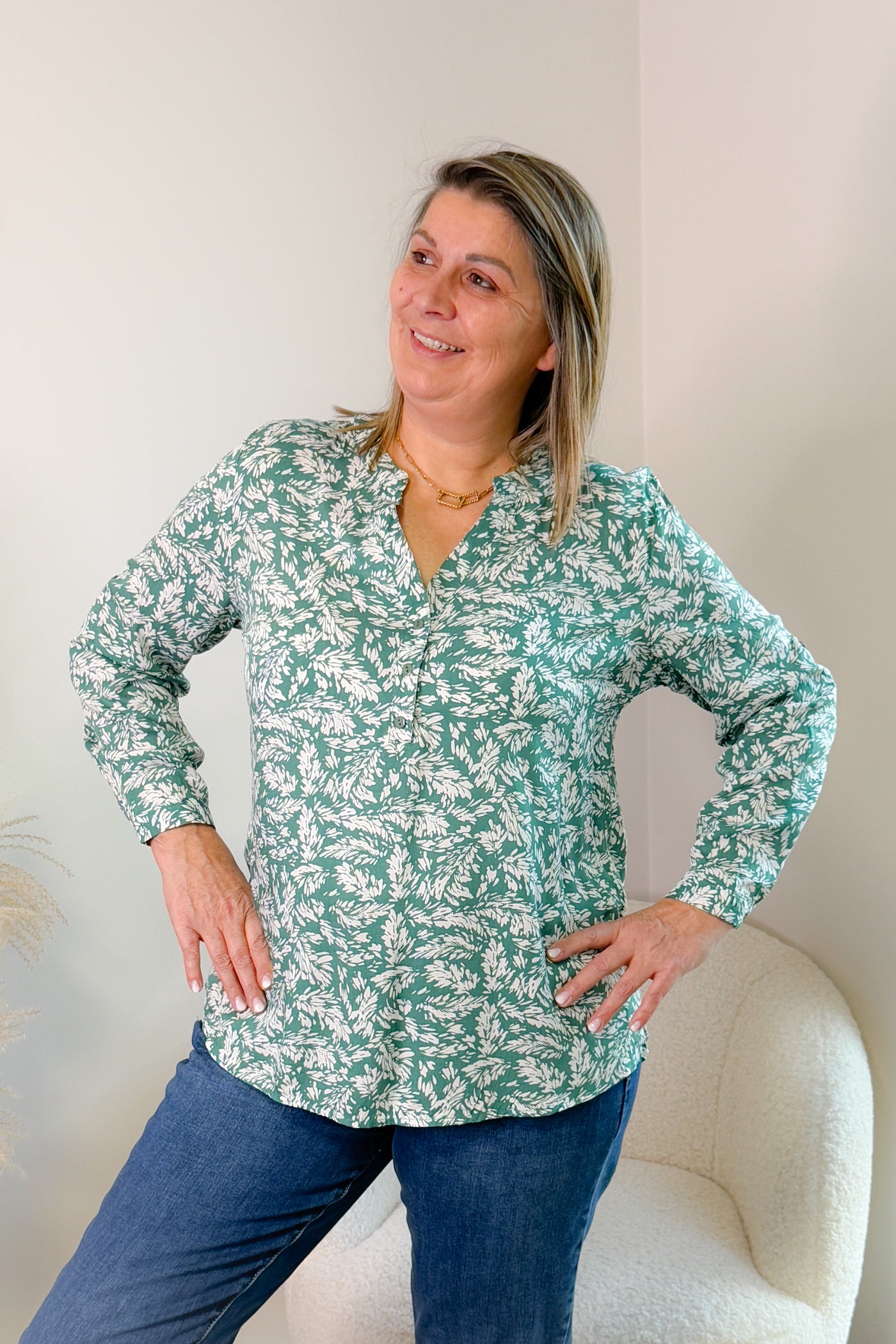 Blouse Margarette Verte GT (14909194010949)