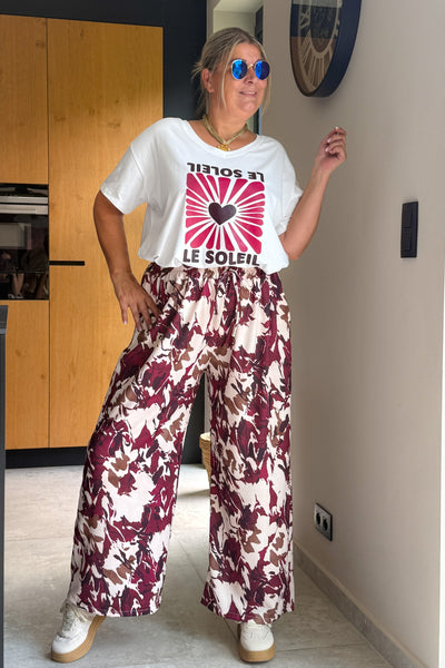 T-Shirt " Le Soleil" Bordeaux GT (15260673671493)