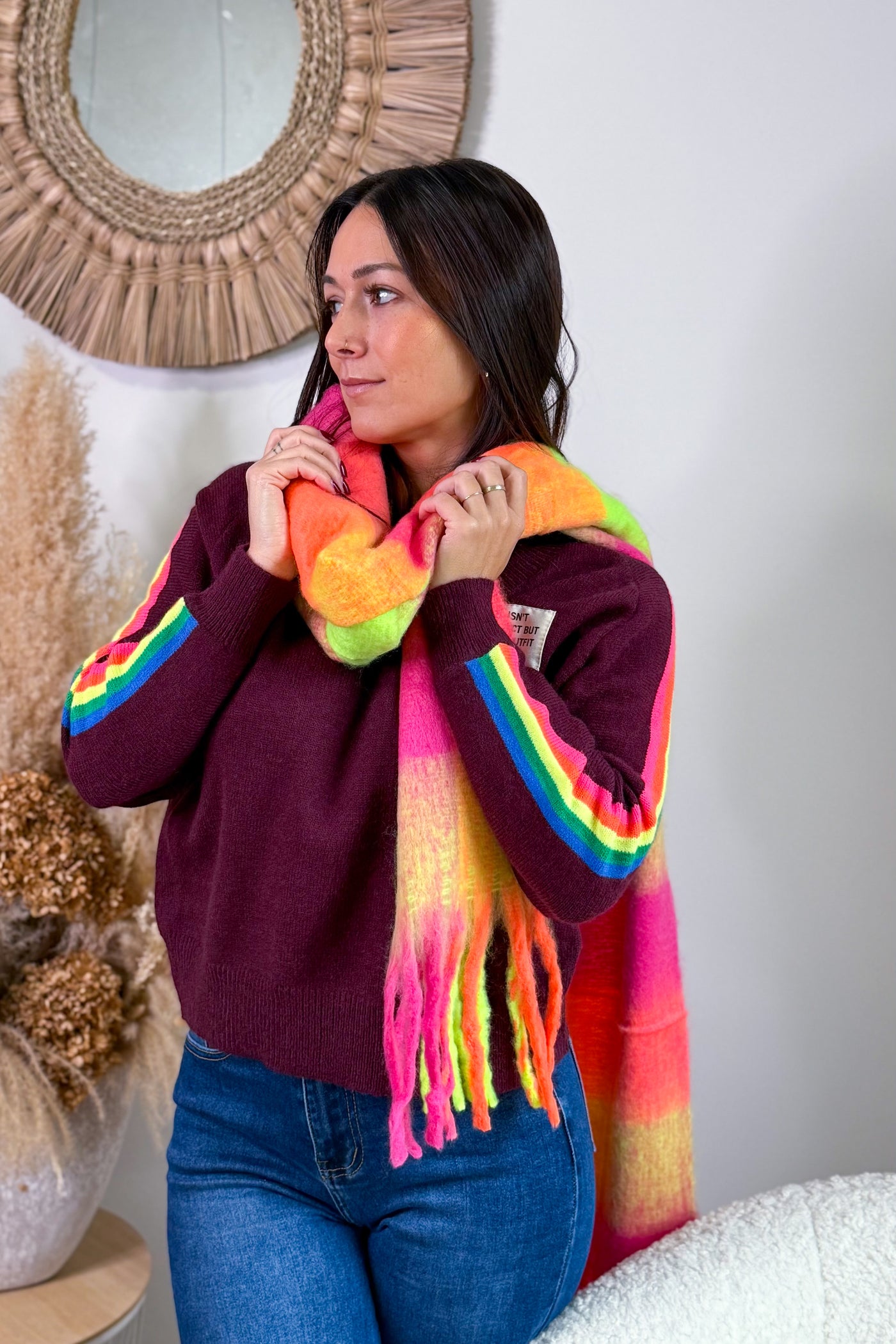 Echarpe Brandie Orange Fluo