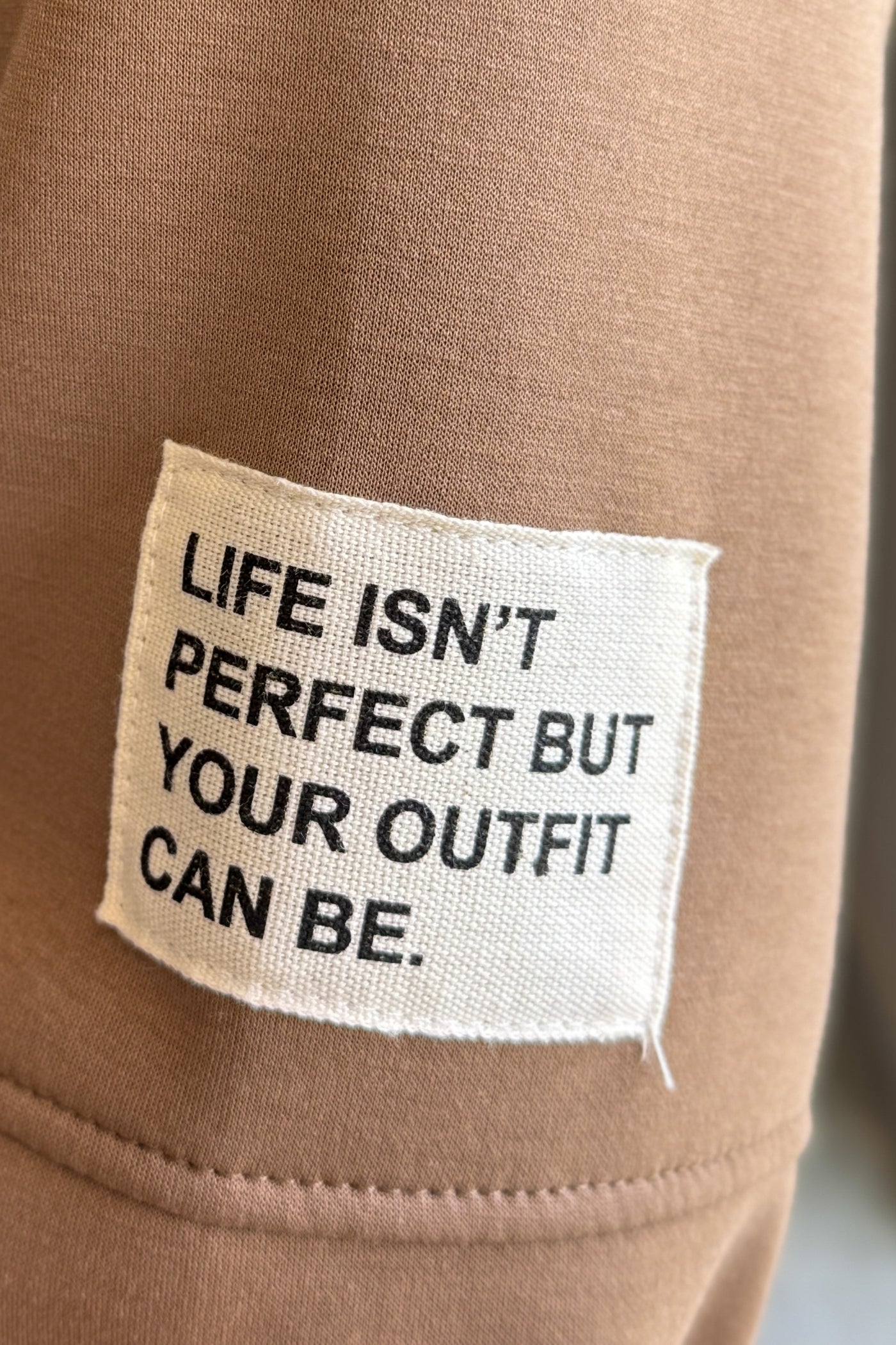 Ensemble " Life isn't Perfect ..." Taupe/Camel GT (15289062129989)