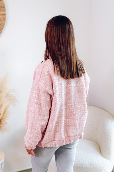 Veste Bombers Loline Rose à Sequins (14964447379781)