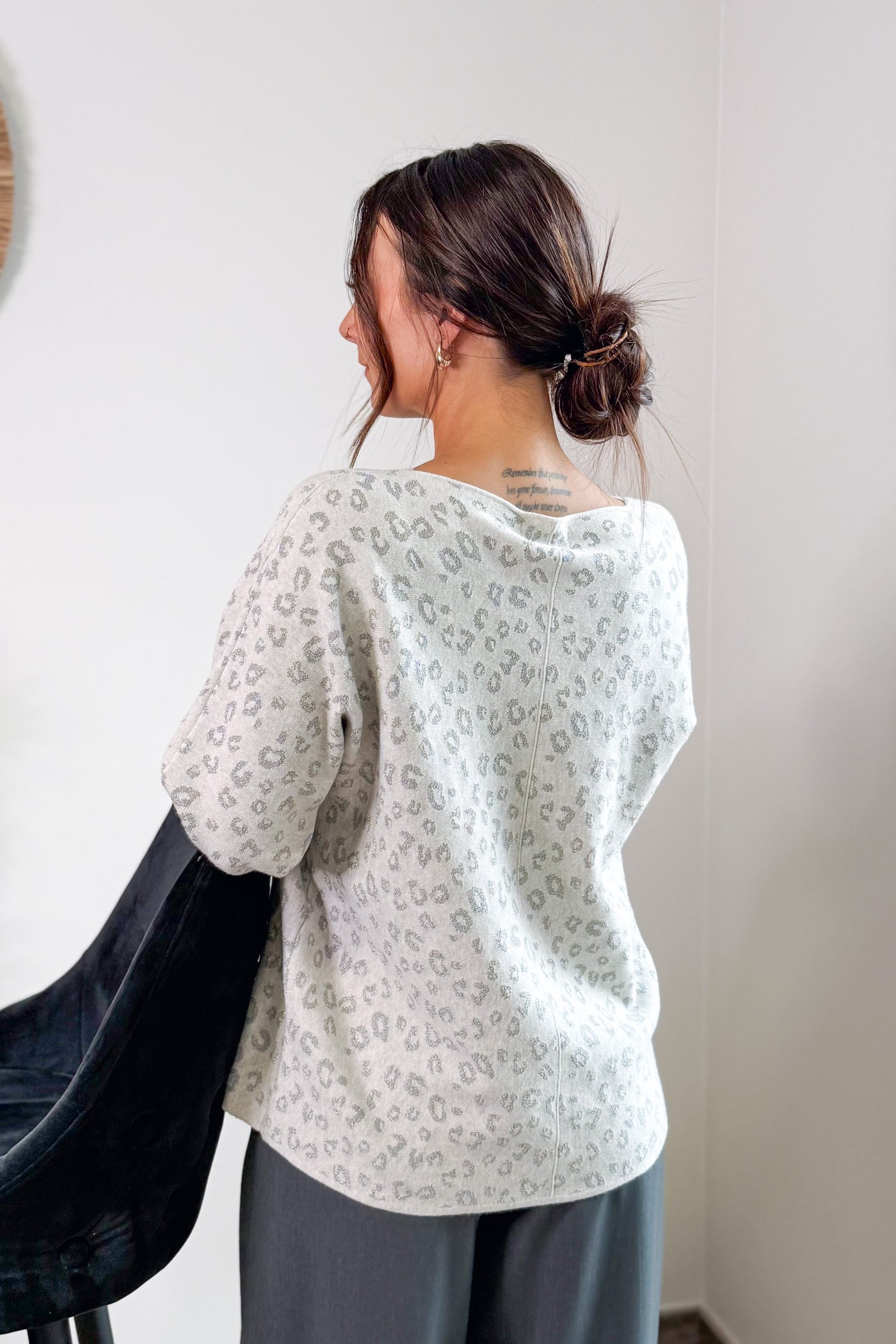 Pull Francesse Léopard Beige