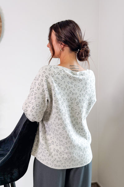 Pull Francesse Léopard Beige