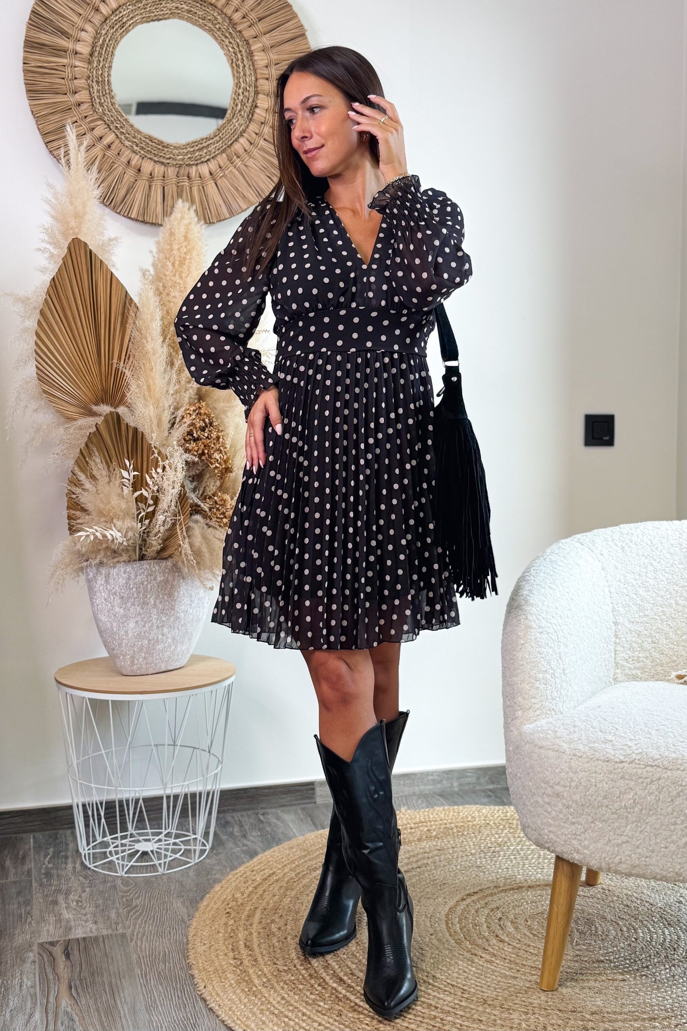 Robe Evyne Noir (15255273701701)