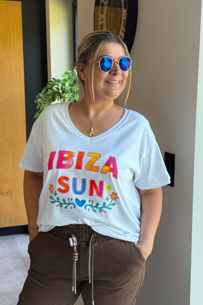 T-Shirt " Ibiza" Blanc GT (42/48) (15121288495429)