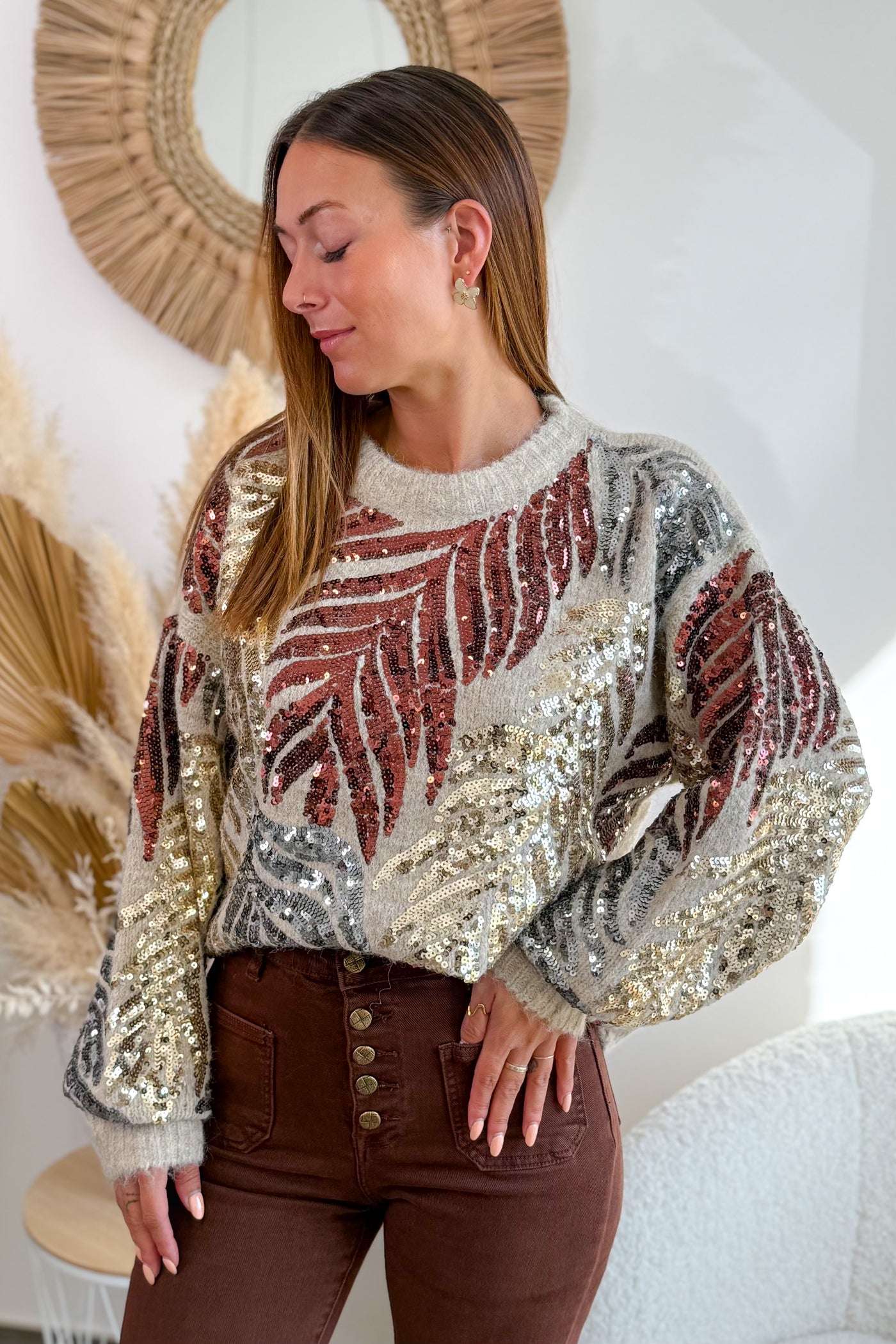Pull Phybie Beige (15242276143429)