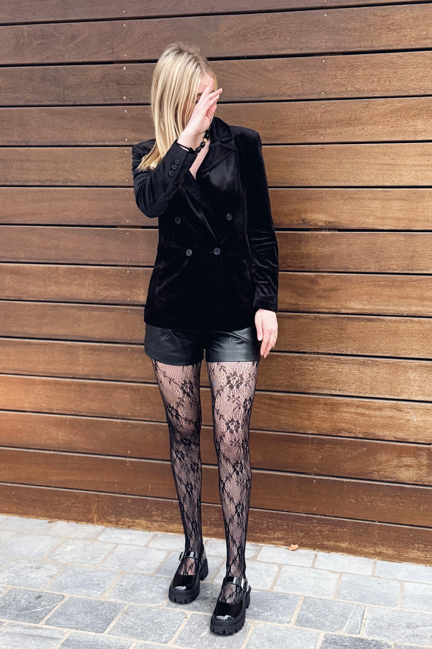 Blazer Velours Astrid Noir Only