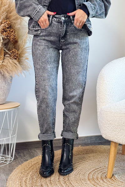 Jeans Boyfriend MP2222 Gris Foncé Délavé (15297656684869)