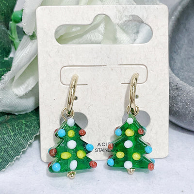 Boucle D'Oreille De Noël Sapin
