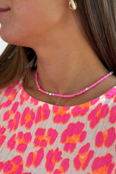 Collier Perle Rose Fluo (15054458814789)