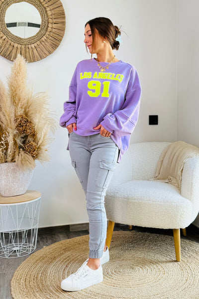 Sweat "Los Angeles" Parme (15038292787525) (15038293770565)