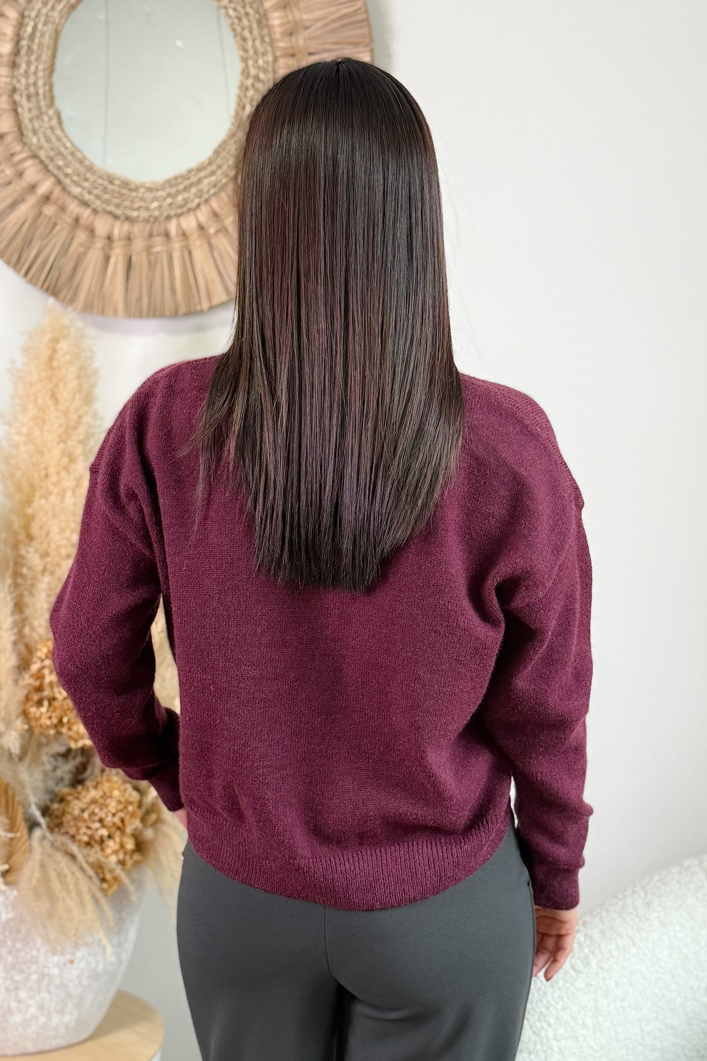 Pull Hanna Bordeaux