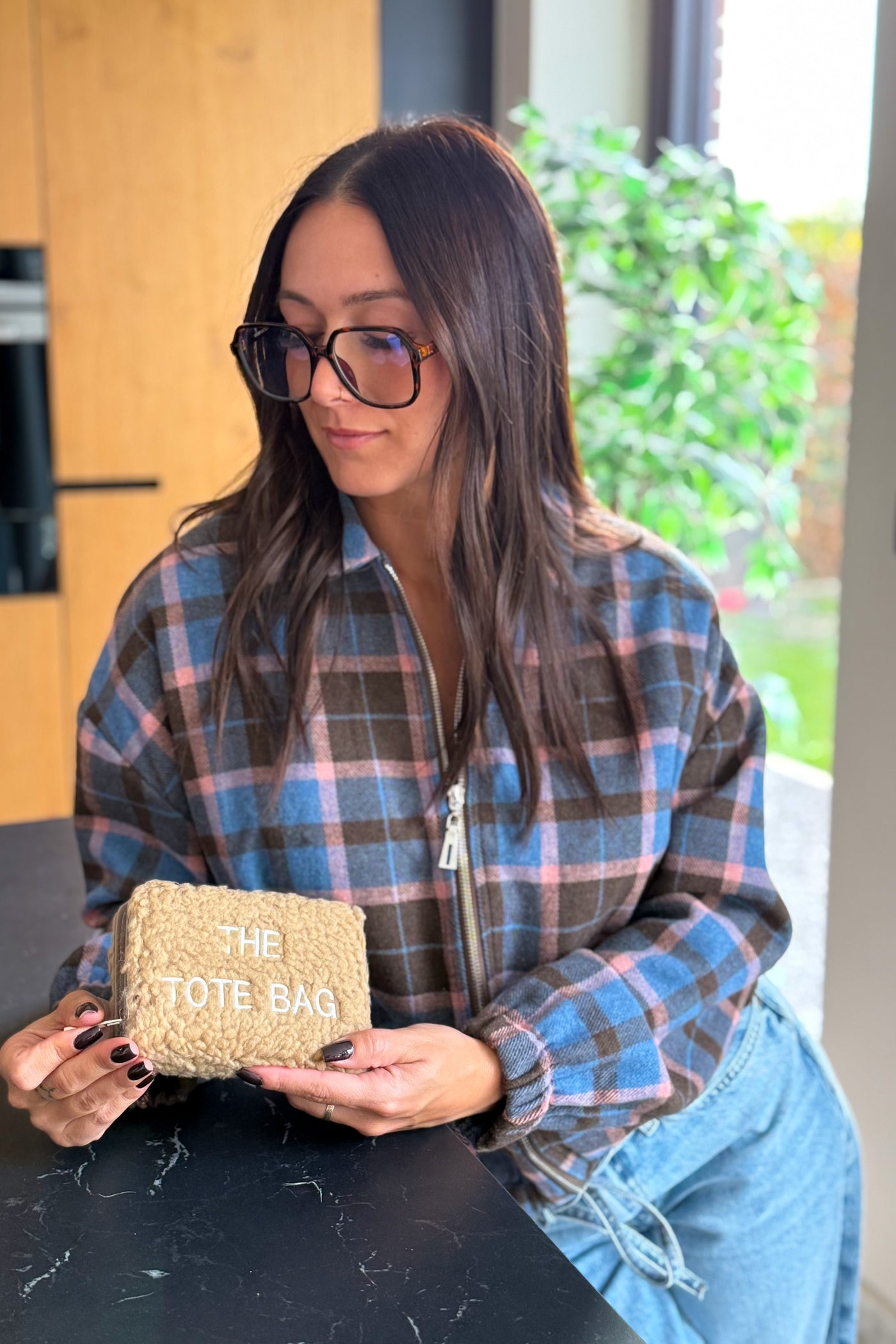 Portefeuille  Tote Bag Moyen Teddy Camel Clair