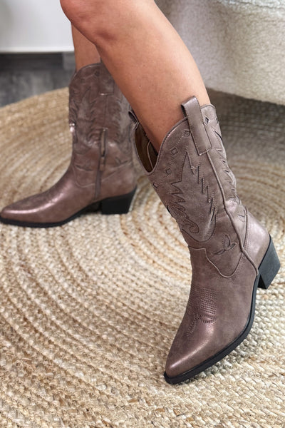Botte Courte Noeline Brun