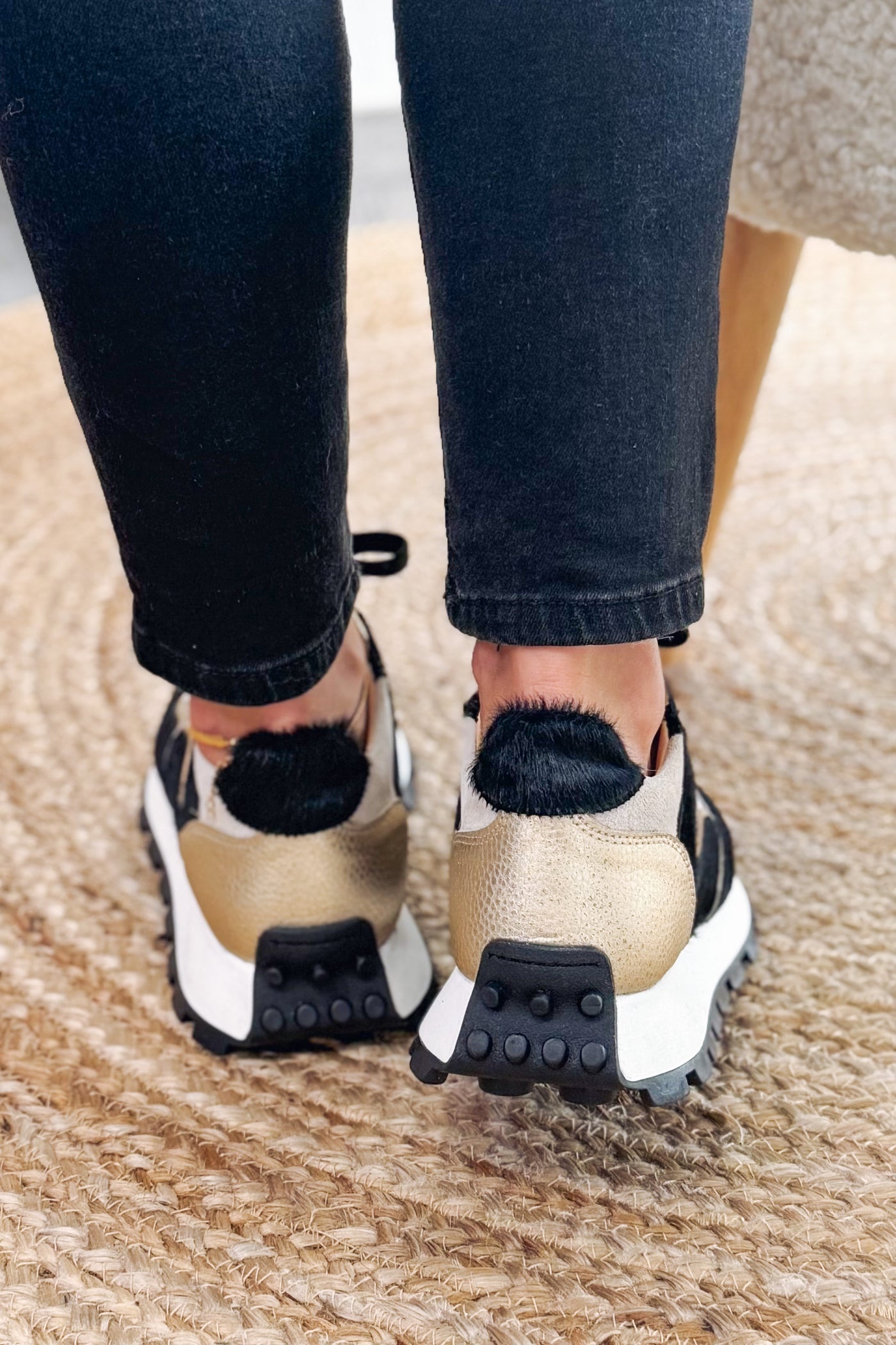 Basket Livia Noir/Doré/Beige (15197612245317)