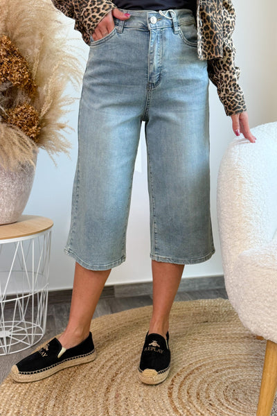 Bermuda en Jeans PC8368 Bleu Vinatge (15046723043653)