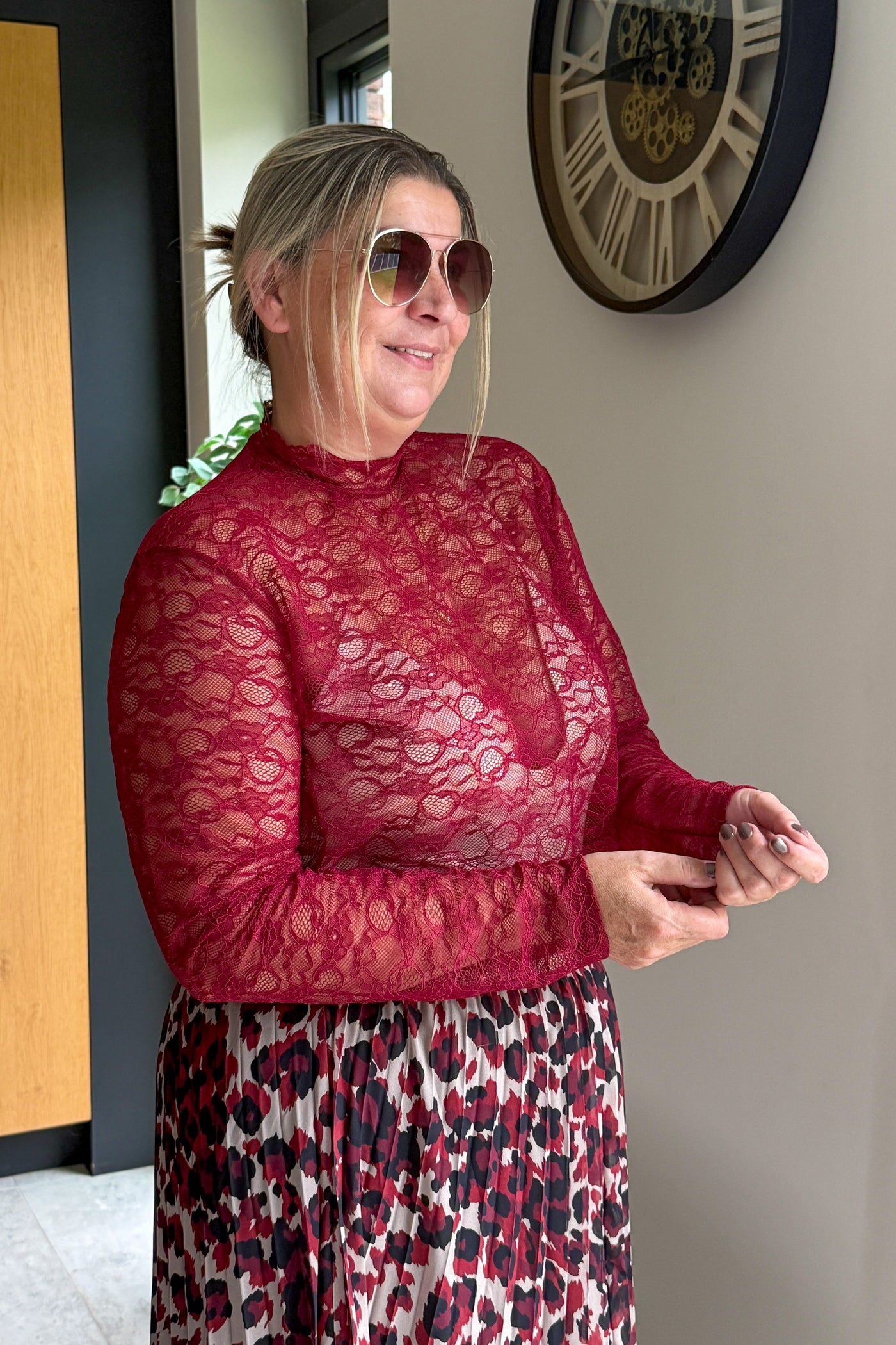 Top Dentelle Lilou Bordeaux GT