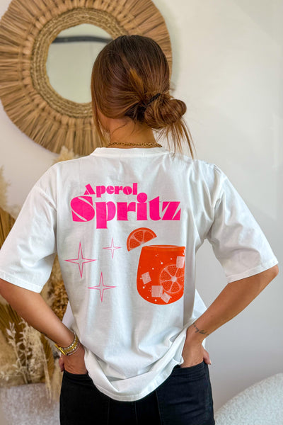 T-shirt " Aperol Spritz" Blanc (15242517512517)