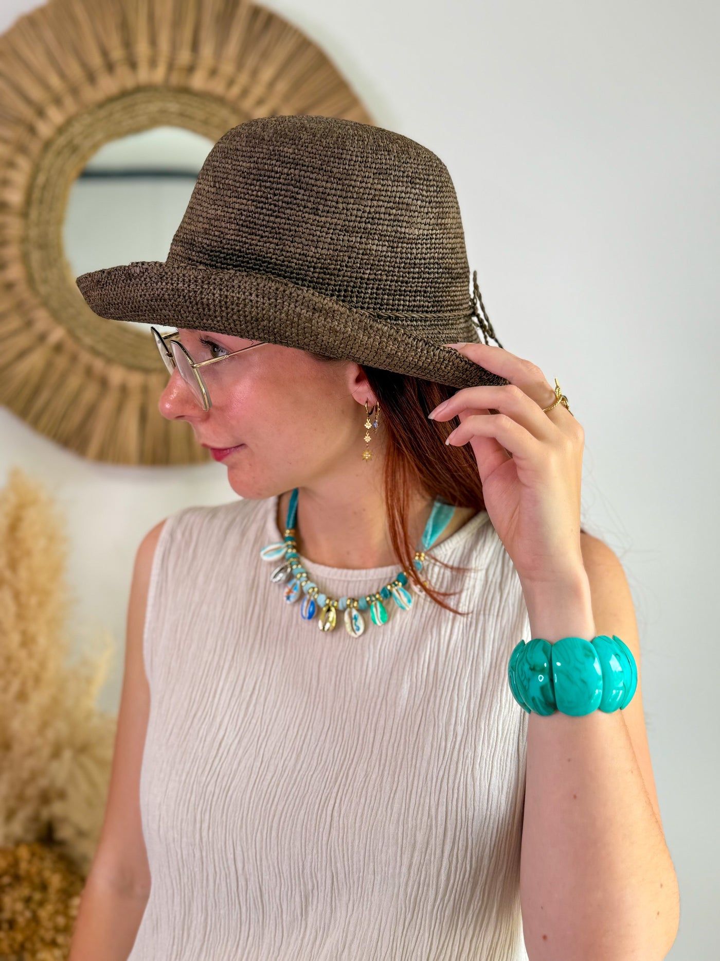 Bracelet Grosses Pierres Turquoise (15104322699589) (15104327123269)