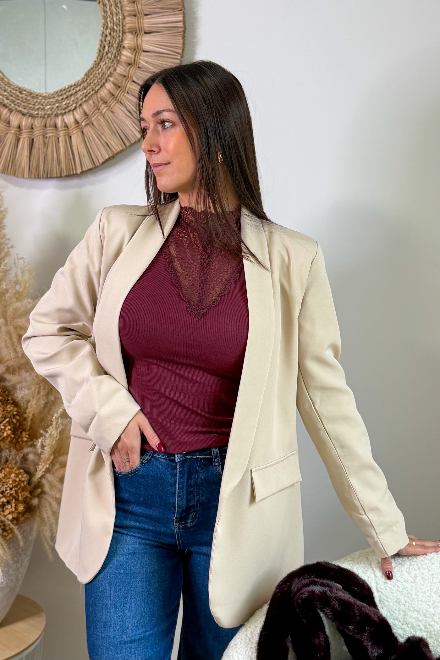 Blazer Aliana Beige