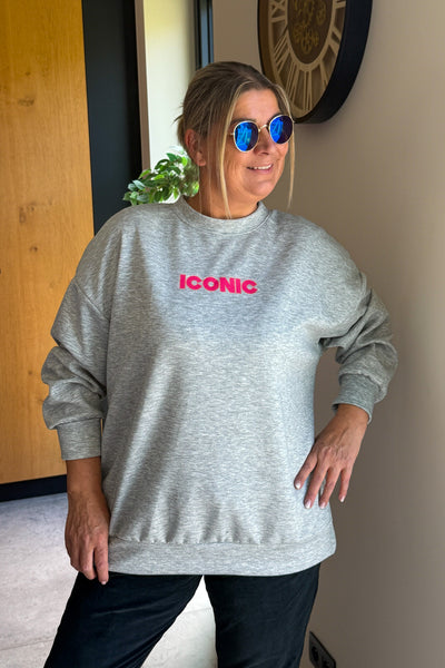 Sweat " Iconic" Gris GT (15353683312965)