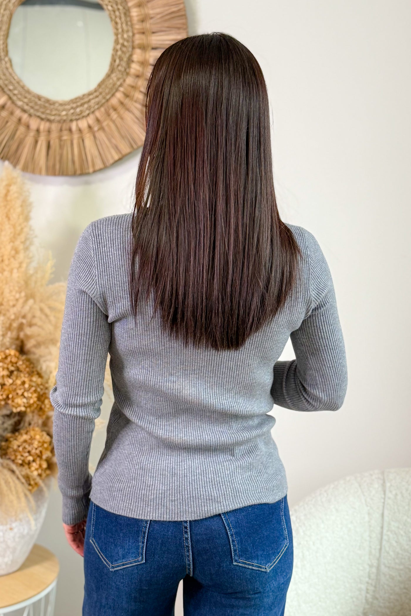 Top Manches Longues Bonita Gris