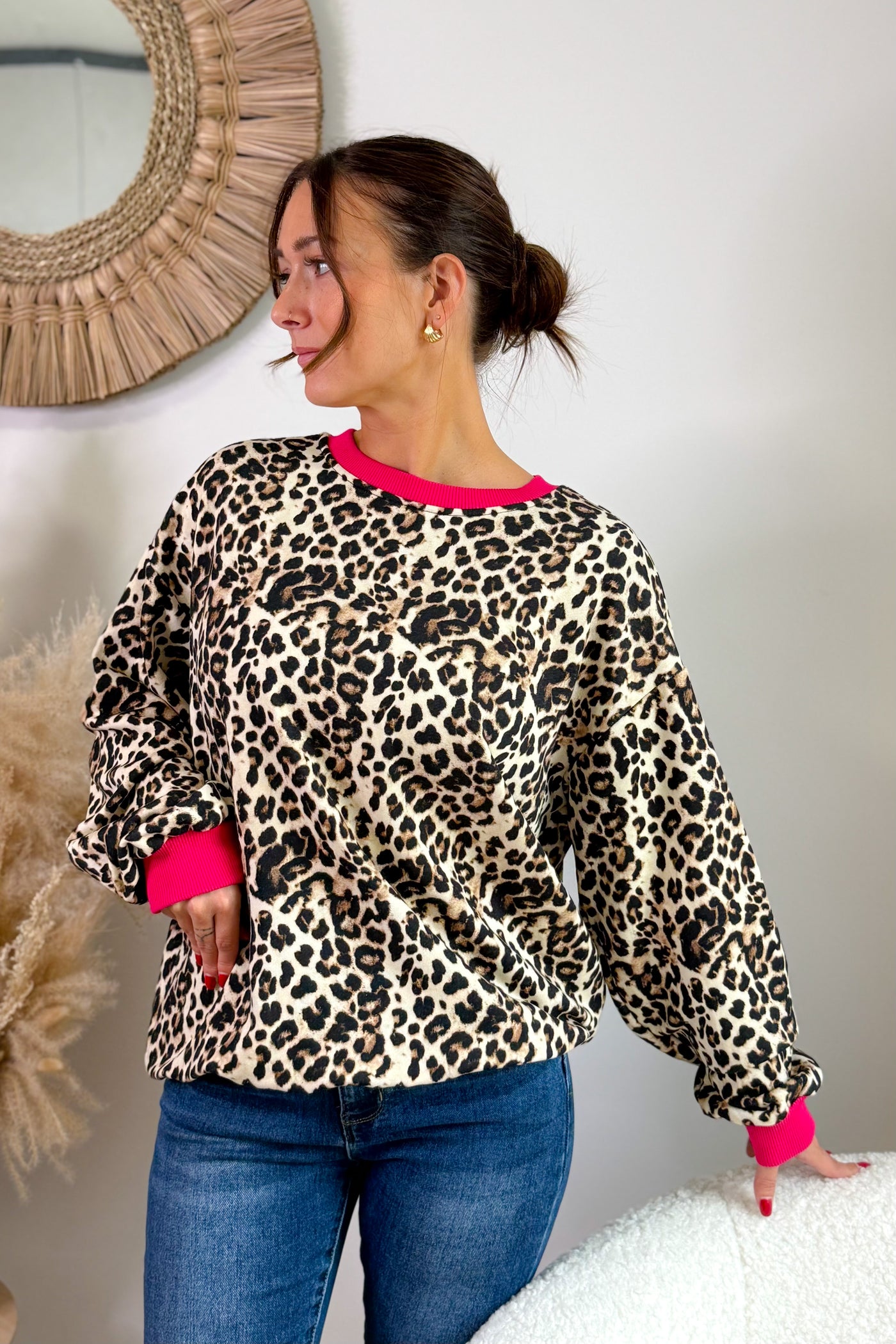 Sweat Eline Léo Fuchsia (15314600034629)