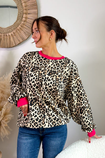 Sweat Eline Léo Fuchsia (15314600034629)