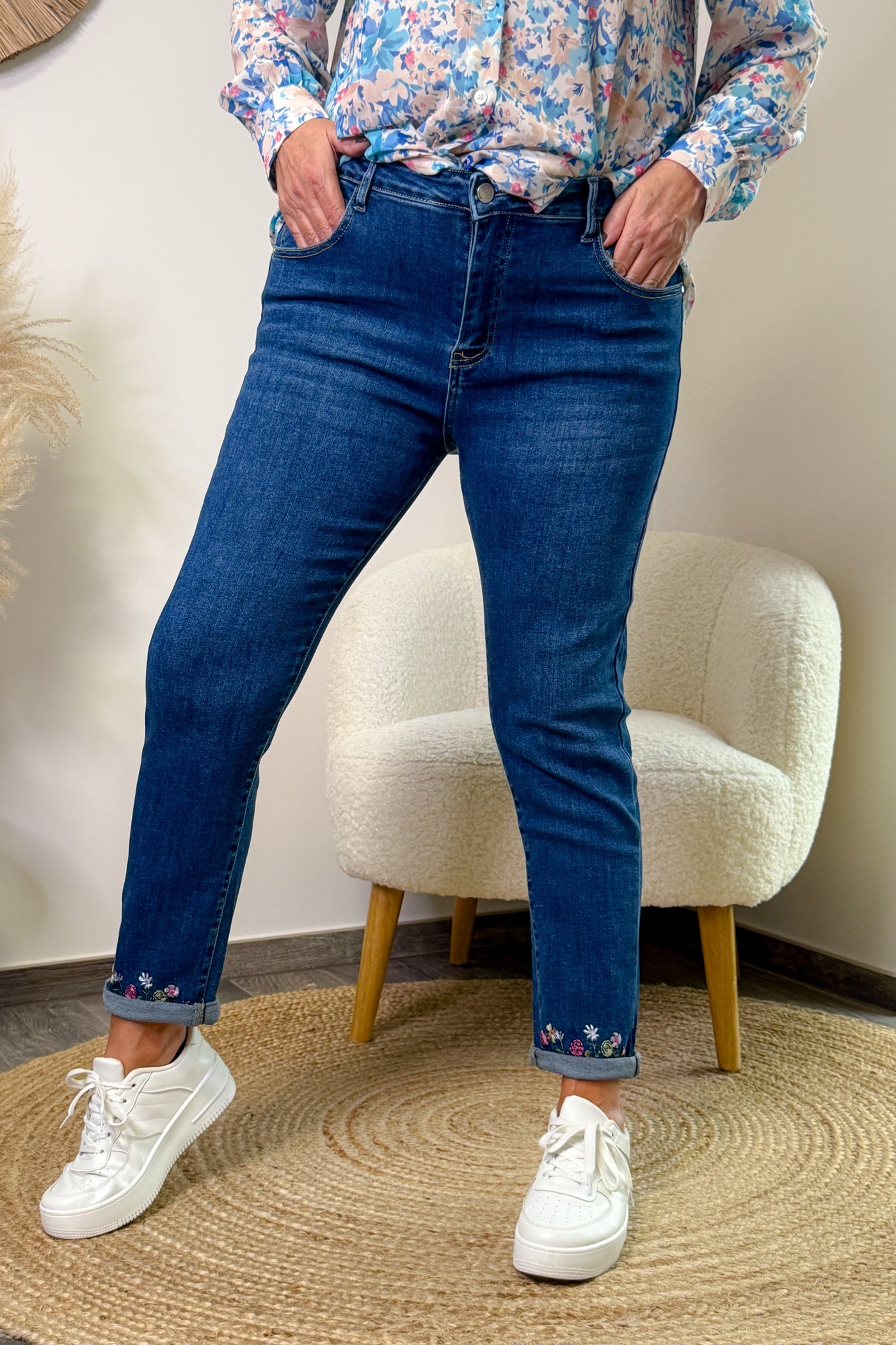 Jeans Boyfriend Taille Haute SKM661 (14981575115077)