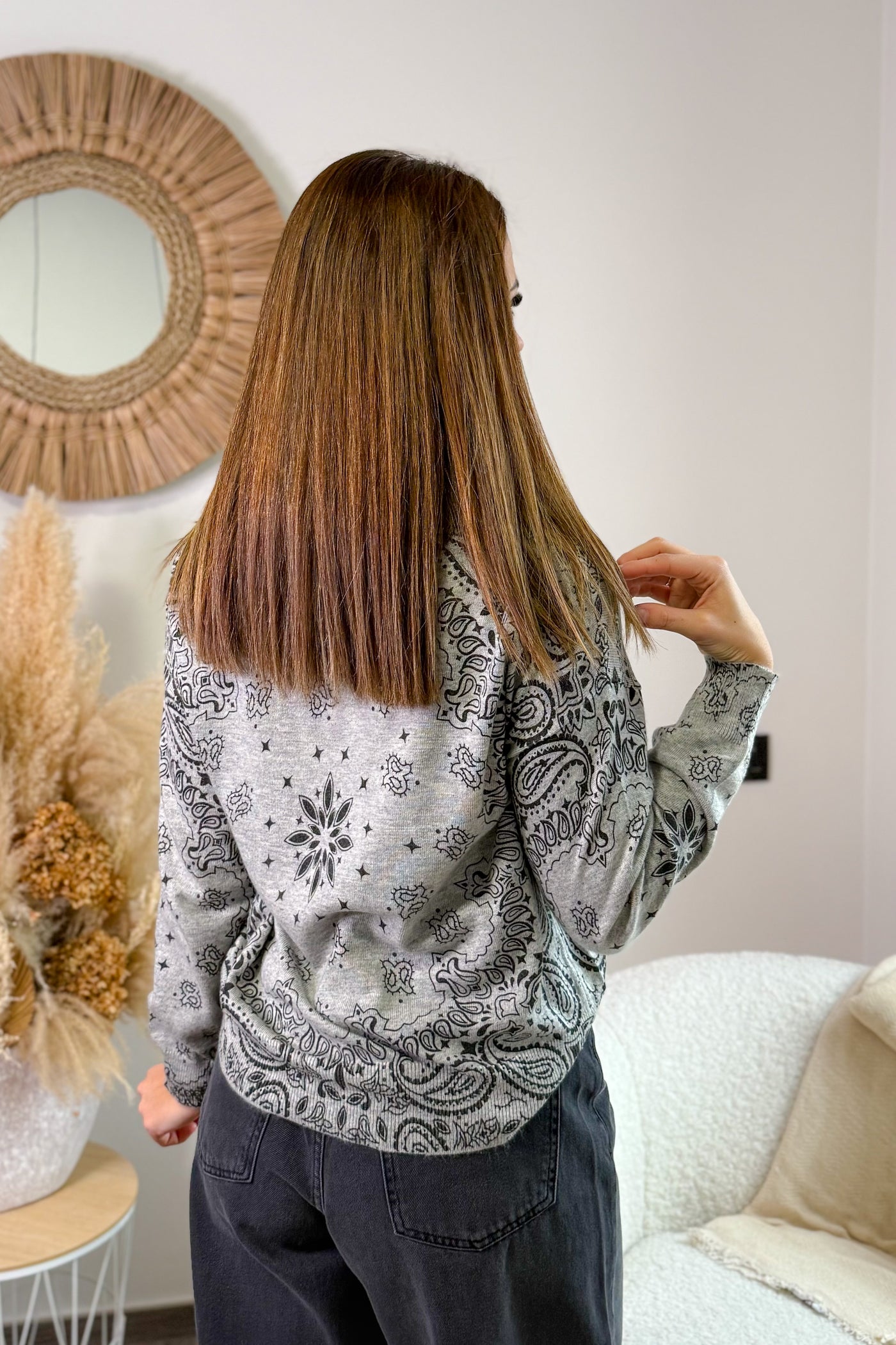 Pull Fin Badani Gris