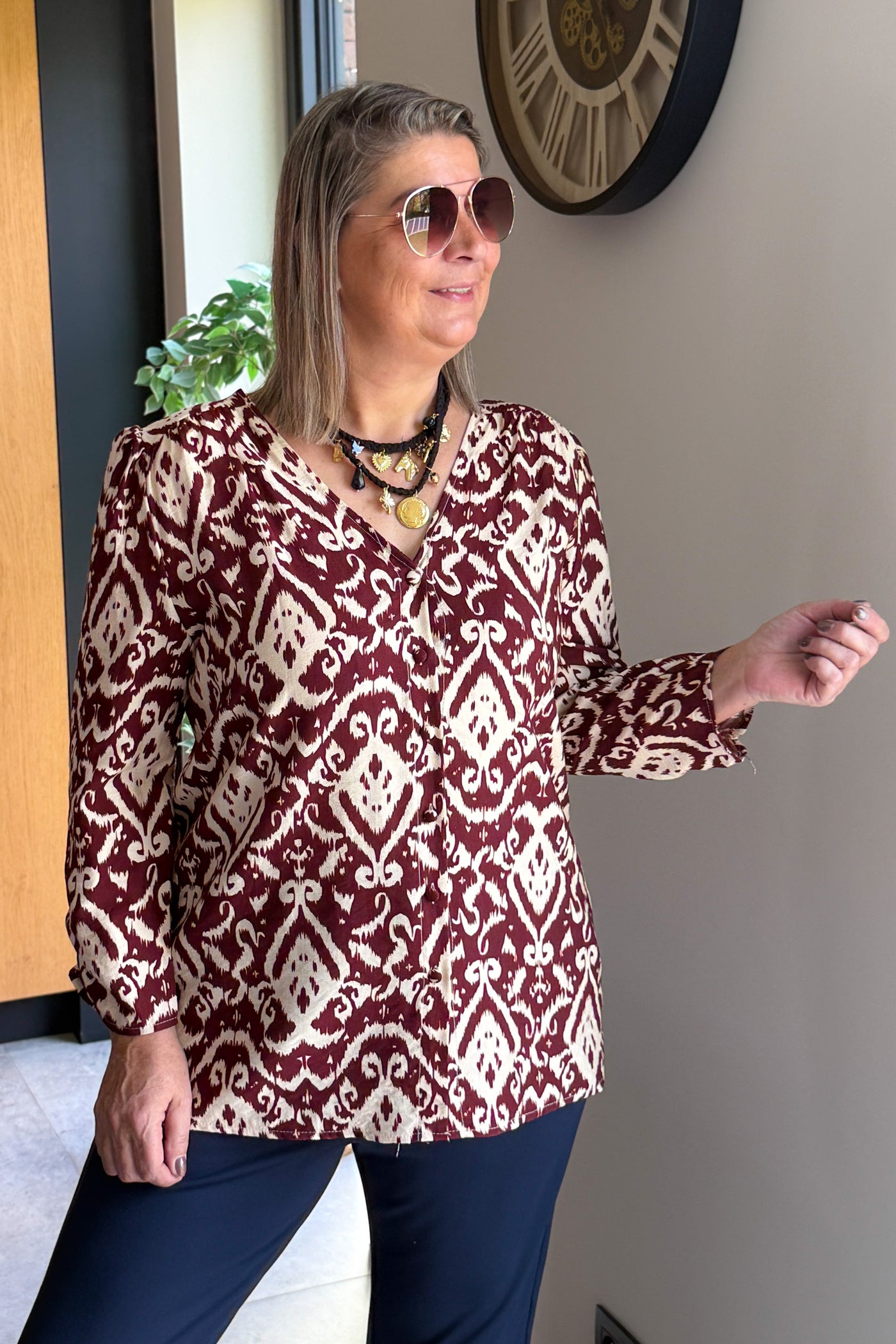 Chemisier Gwen Bordeaux GT