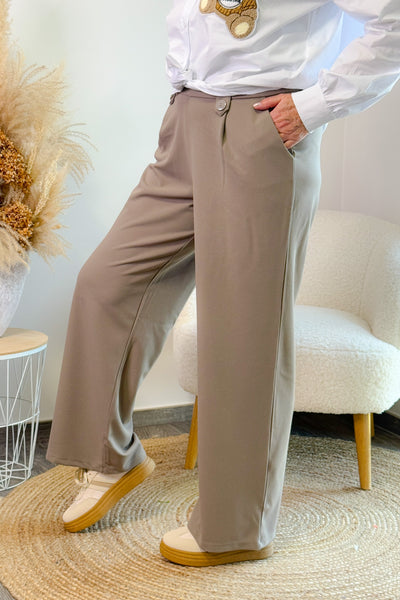 Pantalon CarSania Button Taupe (14890856743237)