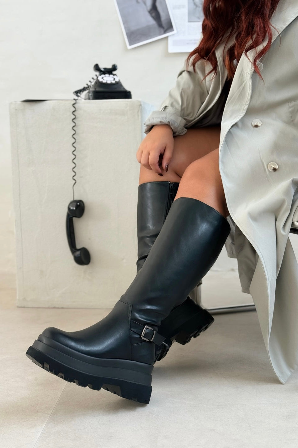 Botte Irina Noir Mollet XL (15318537699653)