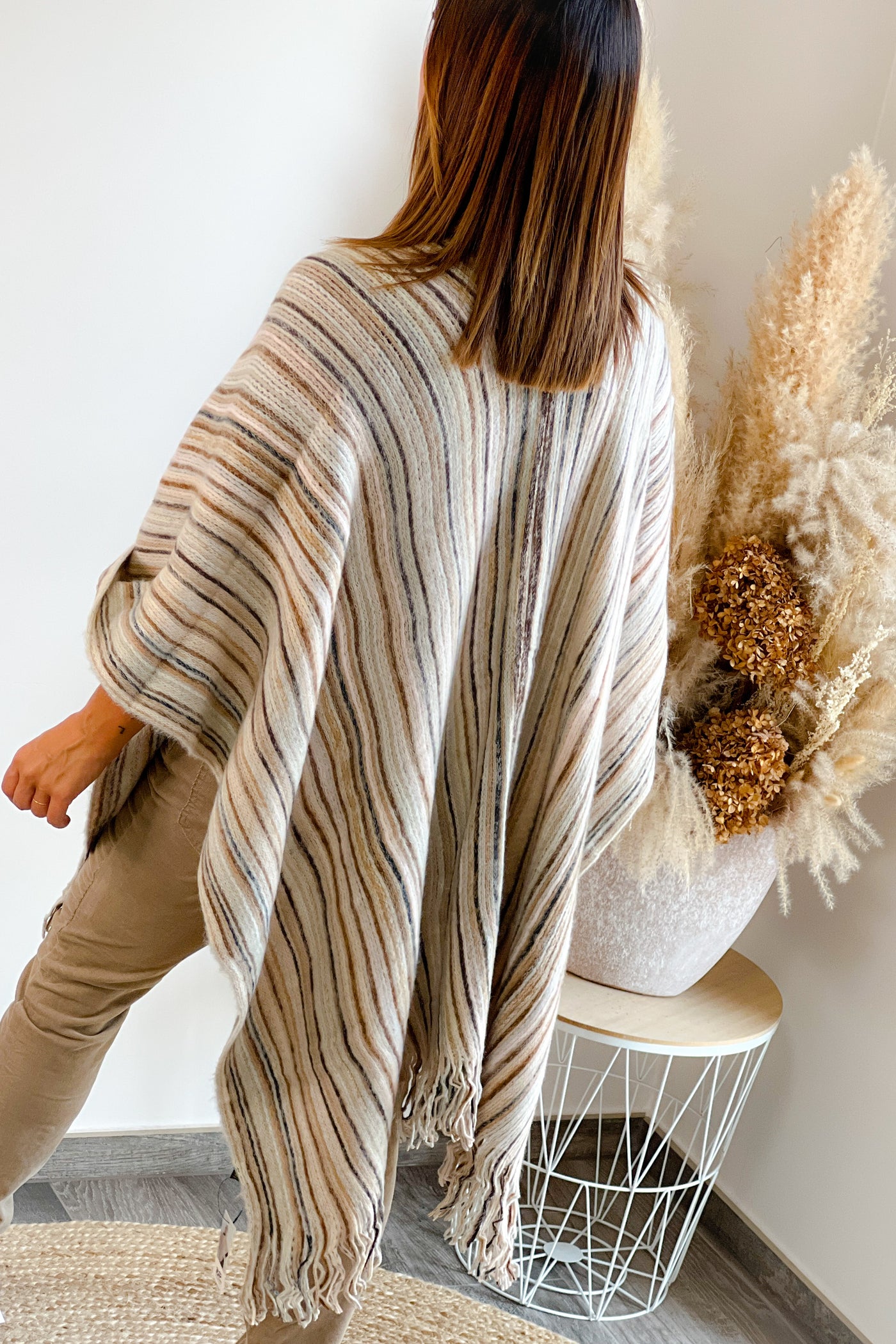 Poncho Petra Beige (8664272830789)