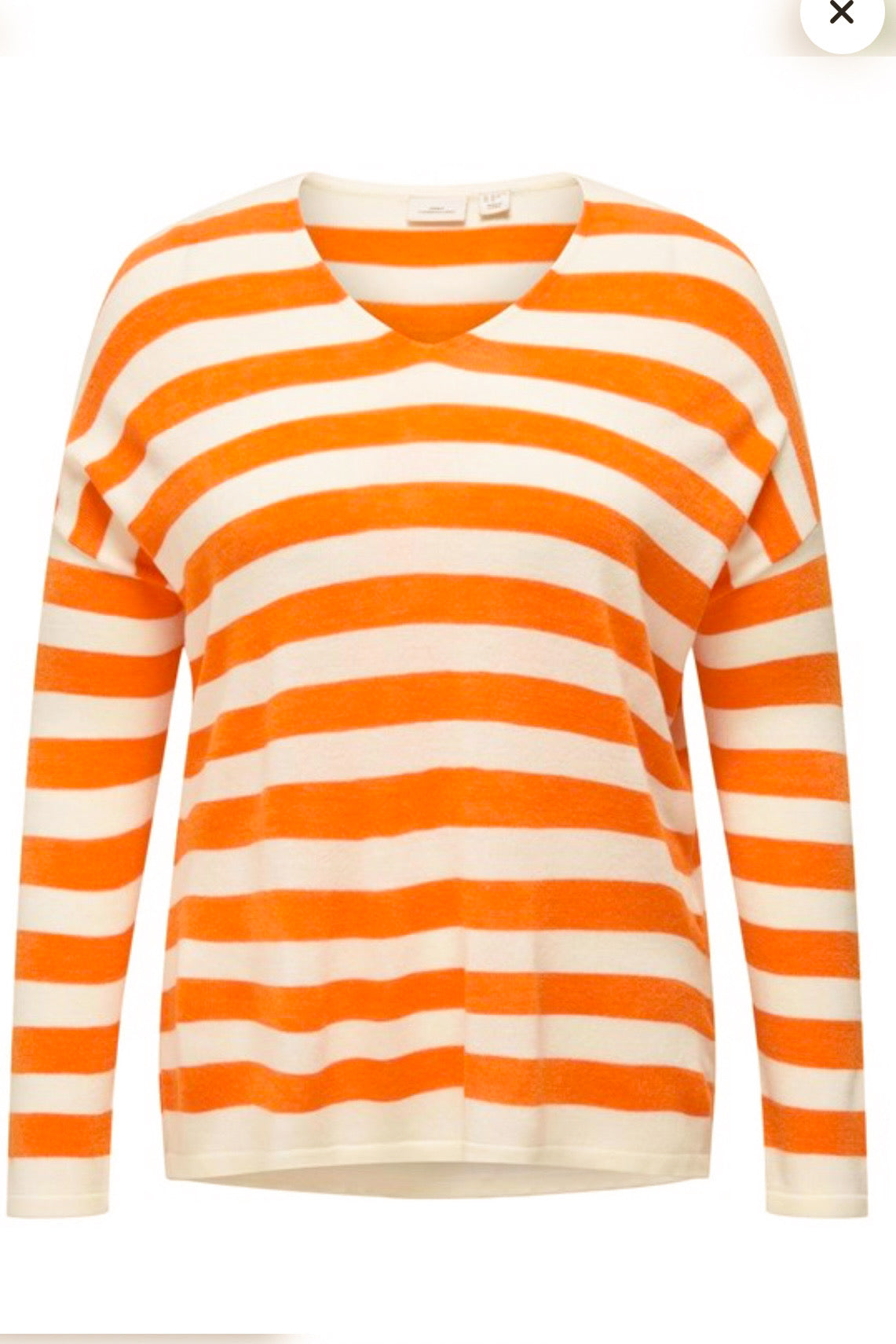 Pull CARAMALIA Ecru/Orange (8766495850821)