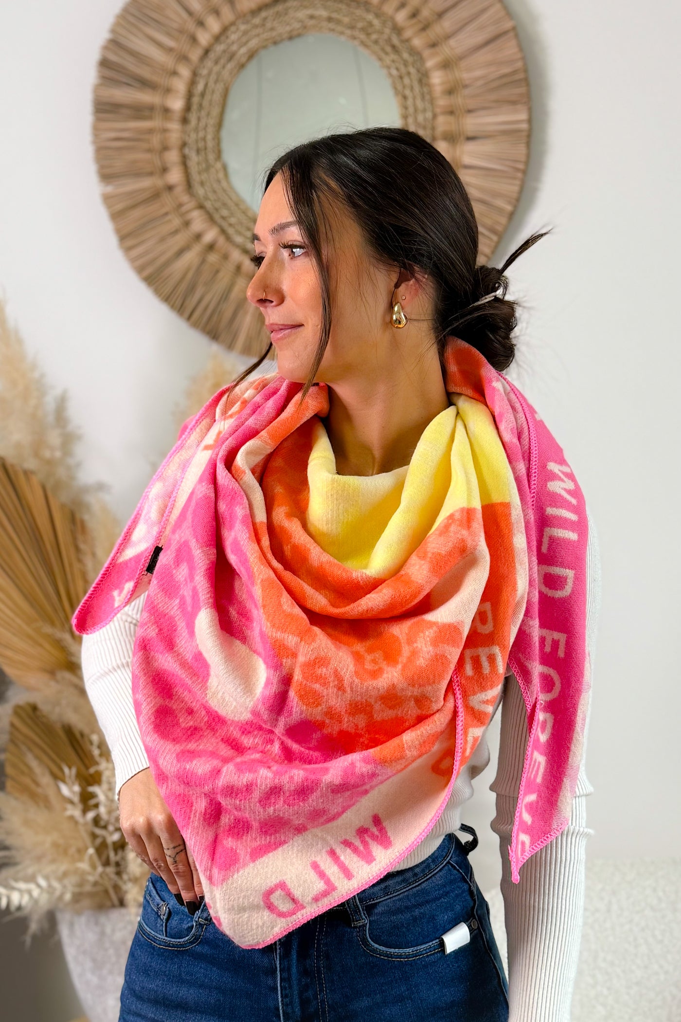 Echarpe "Wild Forever" Rose