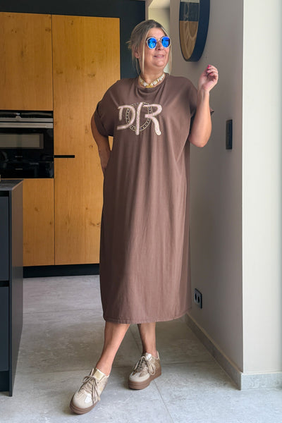 Longue Robe T-Shirt Riode Choco GT (42/48) (15162462732613)