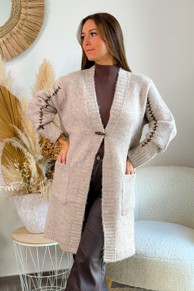 Gilet Couture Taupe (14791987069253)