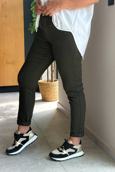 Jeans Slim Nina Carter P199-41 Kaki Foncé (15249794826565)