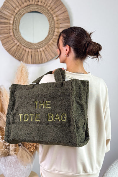 Grand Tote Bag Teddy Kaki (15314968838469)