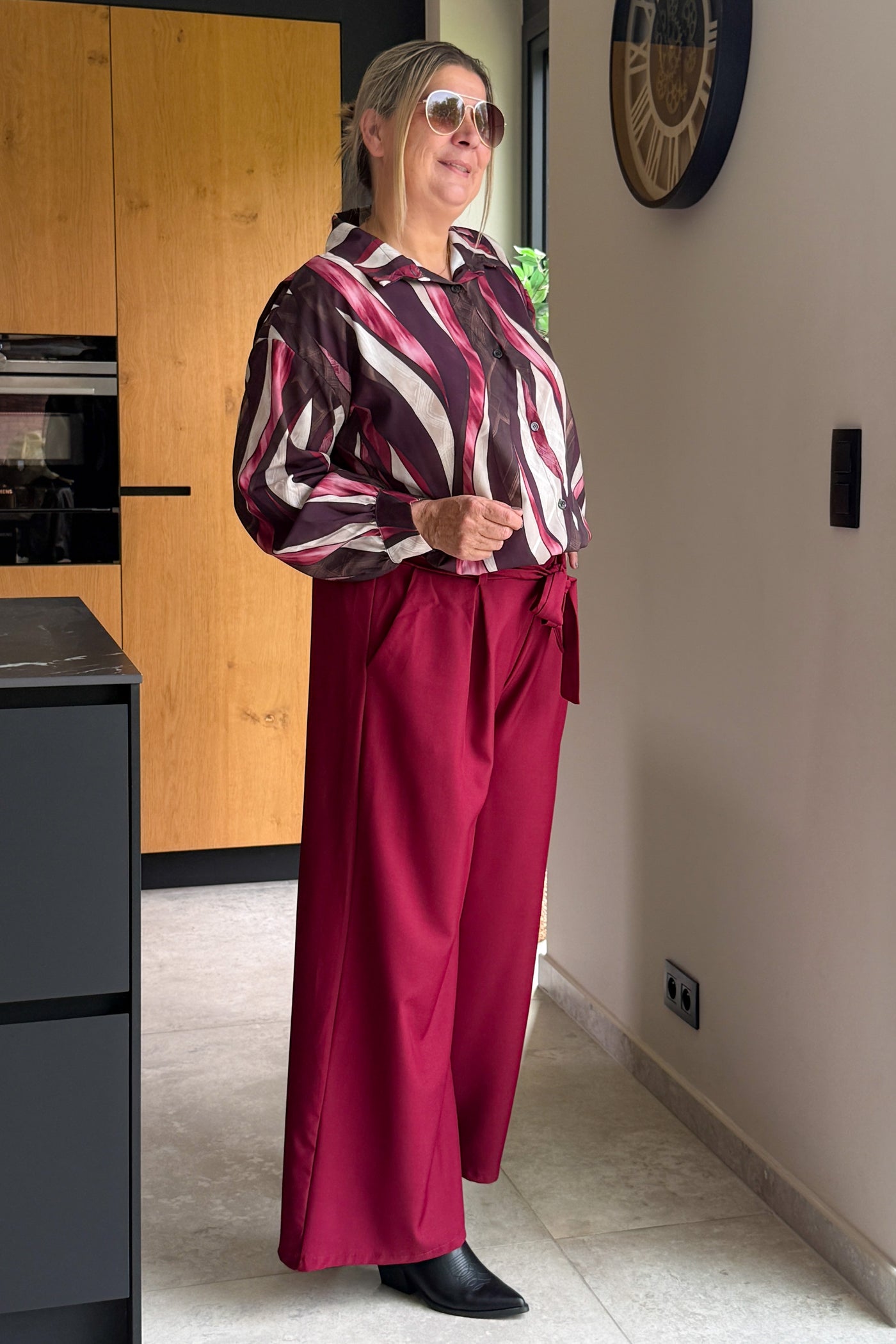 Chemisier Joy Lie De Vin GT