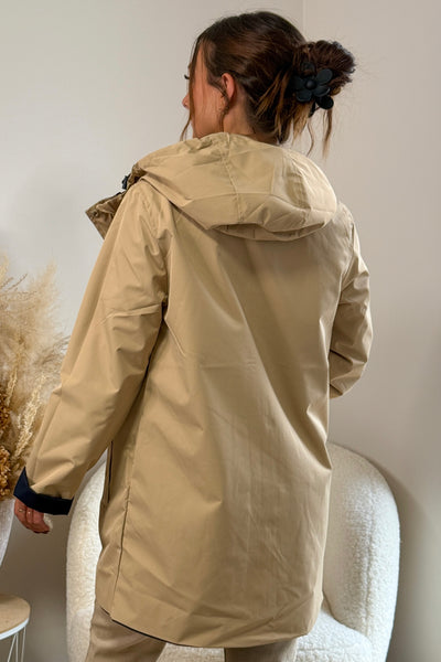 Veste réversible Régine Bleu Marine/Camel (9707417076037)