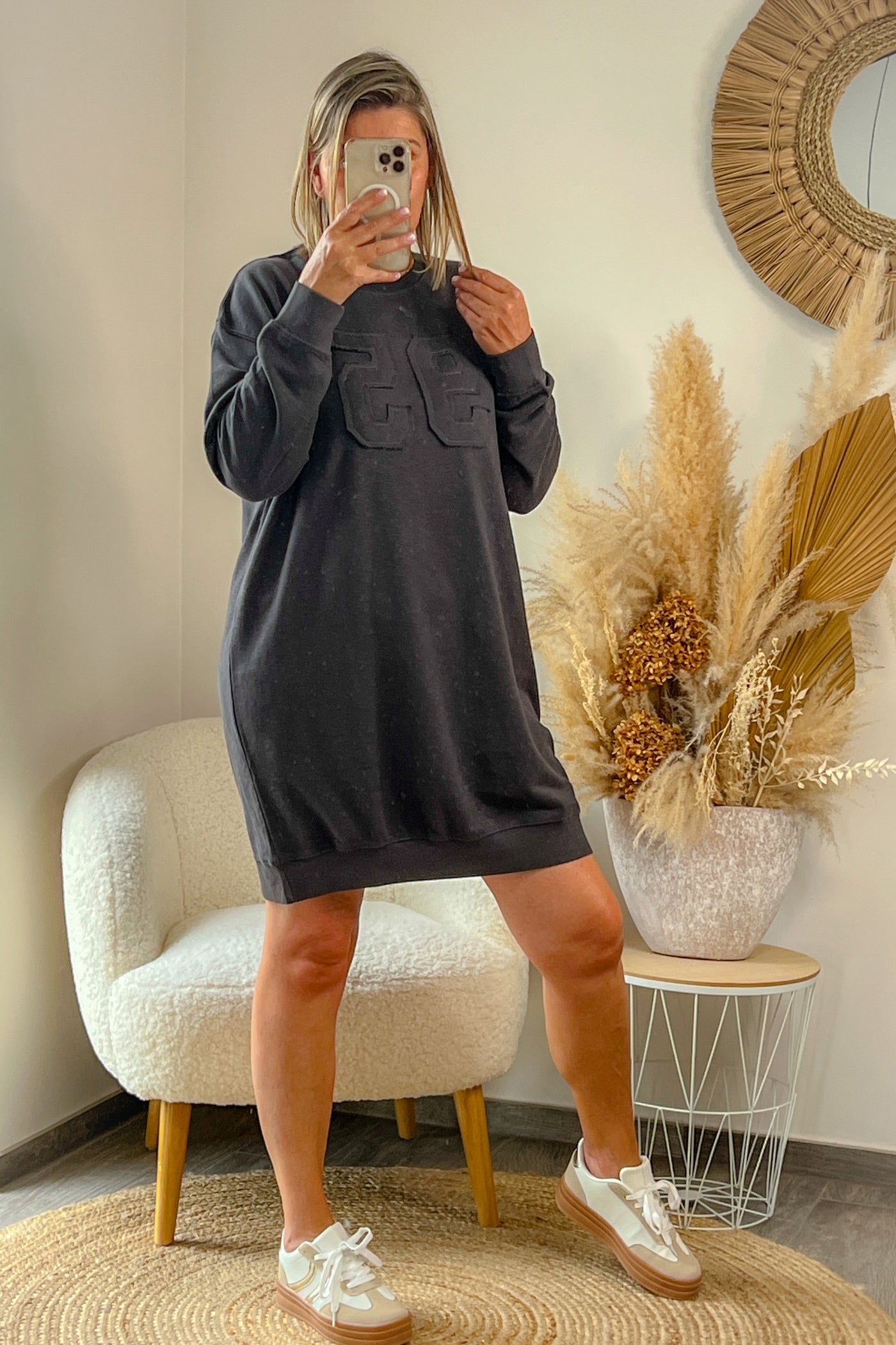 Robe Sweat 95 Gris Anthracite (9640235827525)