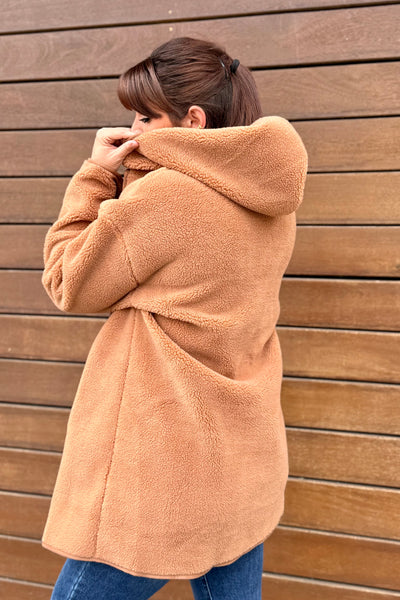 Manteau Teddy Belly Brun (15304436056389)